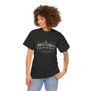 Bug Lover T-Shirt – “Hot Girls Play With Bugs” Vintage-Inspired Graphic Tee