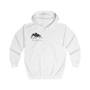 Moonlit Spoodies Jumping Spider Hoodie — Minimalist Nightfall Zip-Up